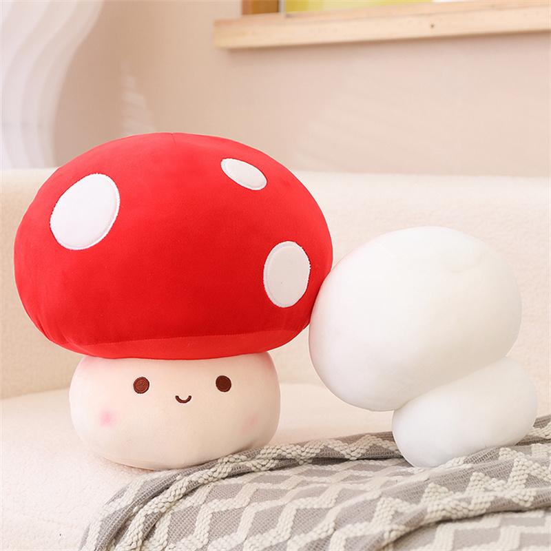 2330Cm Cute Vegetables Kawaii Red Mushrooms Shii-Take Plush Soft Toy Stuffed Dolls Home Decor Gift For Girl Boy Birthday