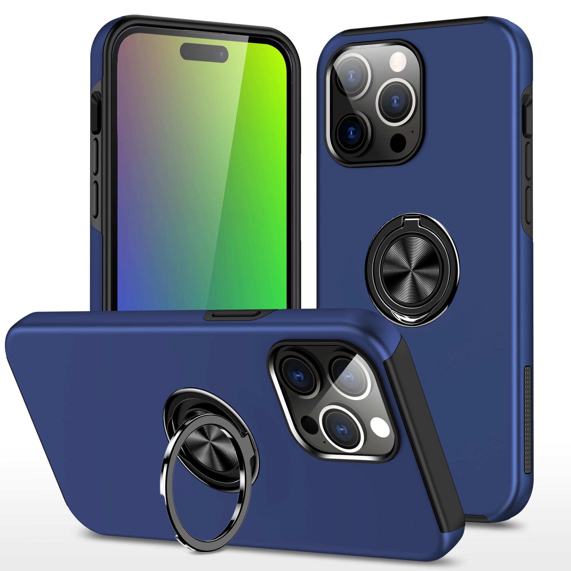 

Чехол с магнитной присоской и защитой от падения с кольцом для iPhone 15 14Plus 13 12 11 Pro Max XS Max для Samsung S23 S22 S21Ultra Plus S23FE A13 A53 A14 A54 iPhone 13 темно-синий