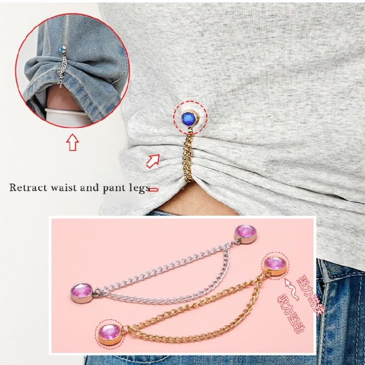 Pants Shortener Clasps for Jeans Pants Make Shoer Magnetic Trousers Length Adjuster Clip for Trousers Length Adjustment