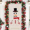 Christmas Door Window Stickers Cartoon Large Snowman Home Room Wall DIY Decals 2026 New Year Winter Party Decoration Supplies