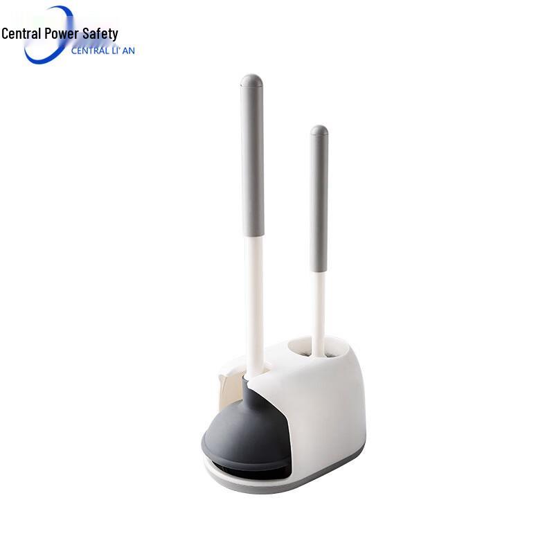 3-Piece Toilet Plunger and Brush Cleaning Set