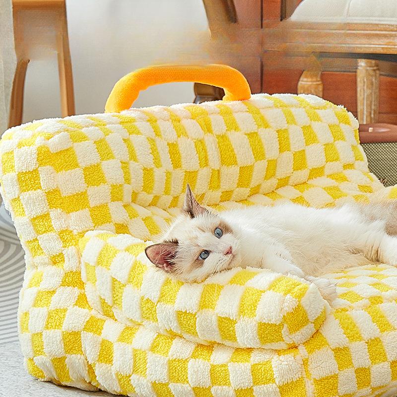 Pets In Autumn and Winter Dopamine Dog Kennel Warm and Comfortable Dog Bed Pet Sofa Winter Mat Sleeping Mat Four Seasons Cat Kennel