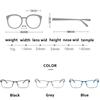 Men Myopia Glasses Anti Blue Light Reading Glasses Full Frame Stainless Steel Business Myopia Glasses with Degree 0 To -6.0
