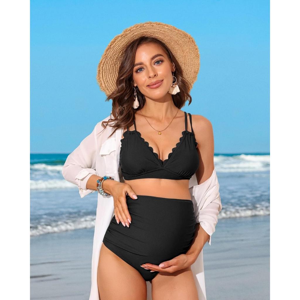 Costume Da Bagno Donna 2 Pezzi Tankini Con Gonna - Morbido, Elasticizzato, Ideale Per Nuoto E Spiaggia - Foto 4