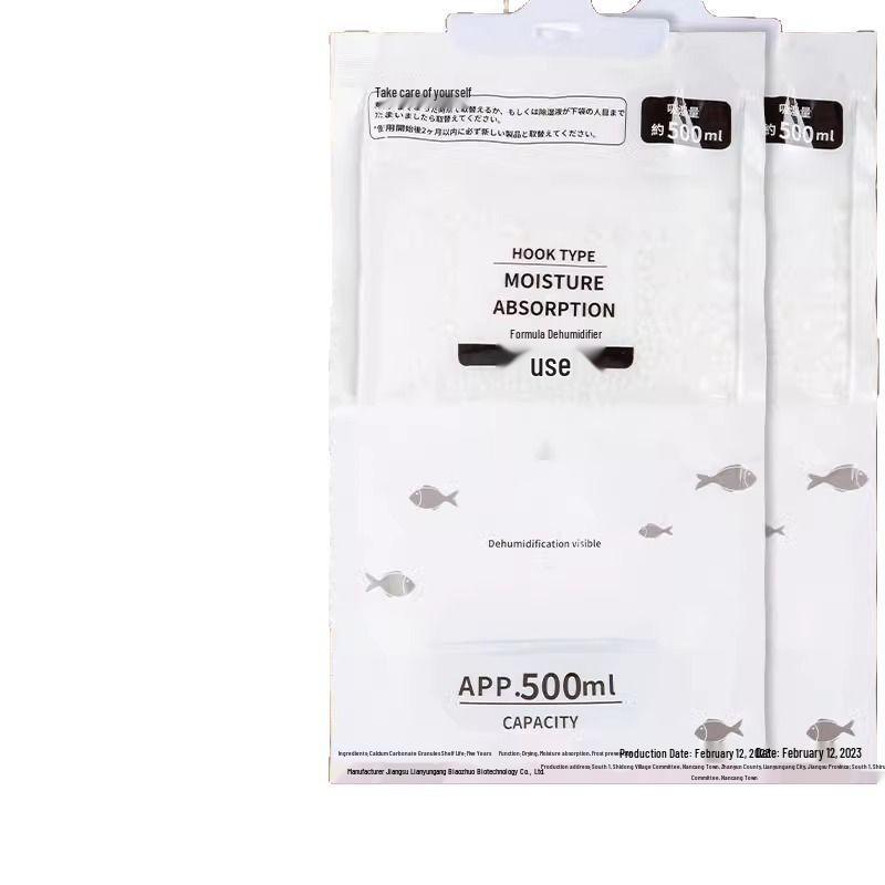 Hanging Dehumidifier Bag - Moisture & Mildew Protection for Wardrobes, Dorms, and Humid Weather