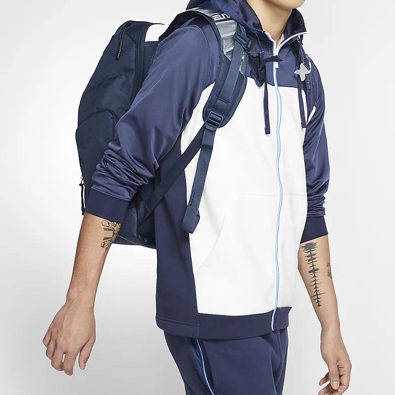Nike Elite Pro Polyester Backpack Unisex Backpacks Navy-Blue BA6164-410