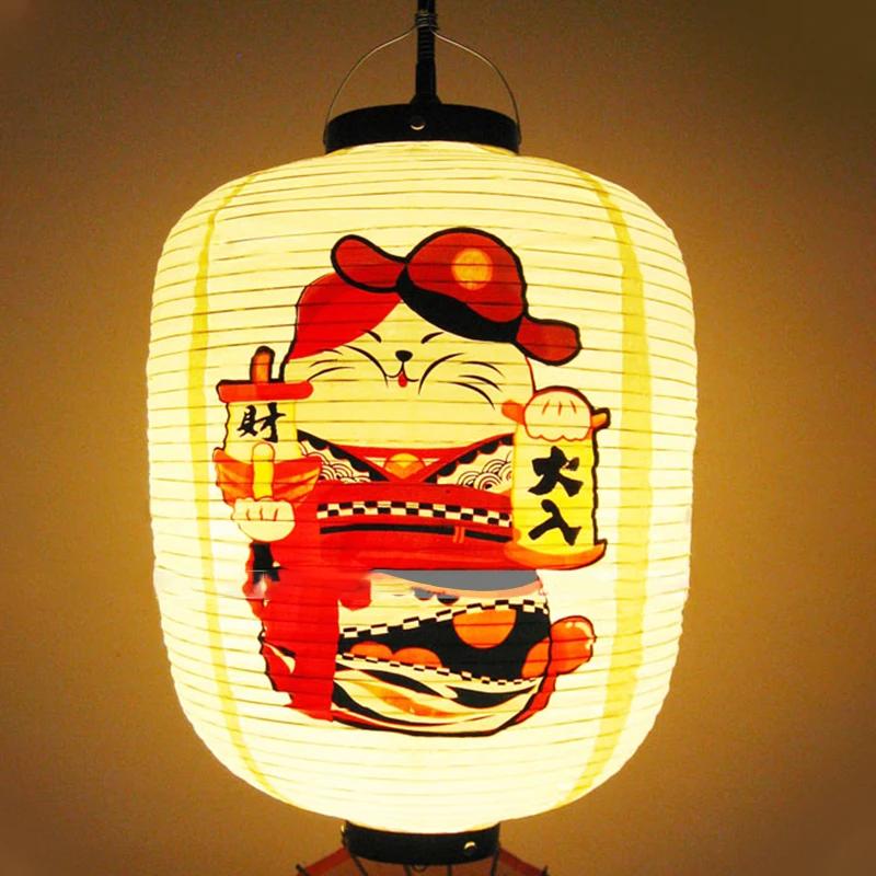 Japońska Latarnia Sushi Reklama Restauracja Znak Izakaya Yakitori Ramen Latarnie Festiwal Zewnętrzny Wodoodporny Wiszący Dekor