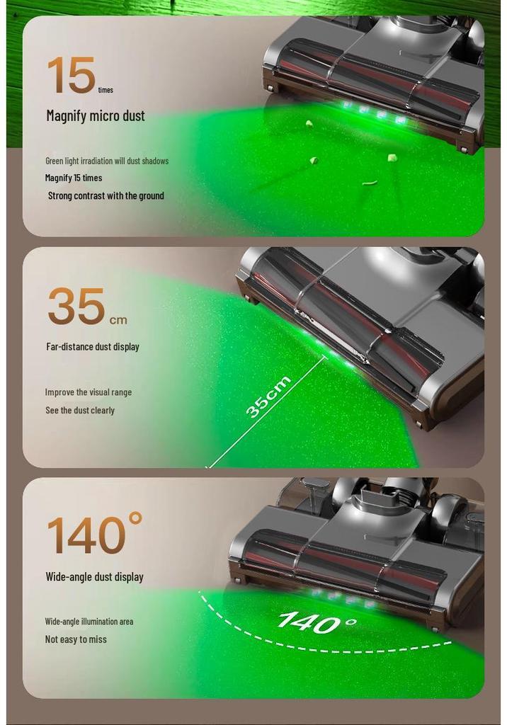 Portable Handheld Wireless Vacuum Cleaner HB-818: Powerful Suction, Long Battery Life, Dust Display, Water Tank, Floor Mop.