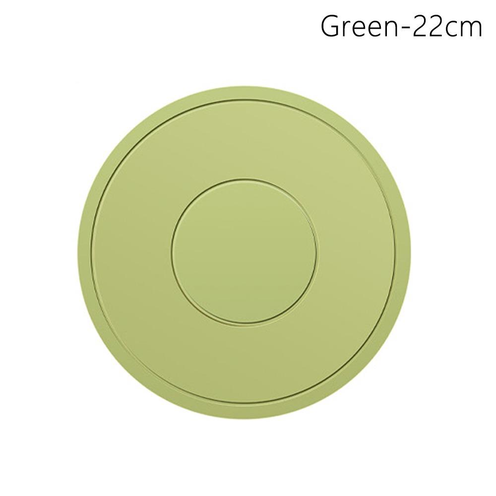 

1Pcs Round Soft Placemat Thickened Insulation Pad Durable Heat Insulation Mat Kitchen Tools 22cm green