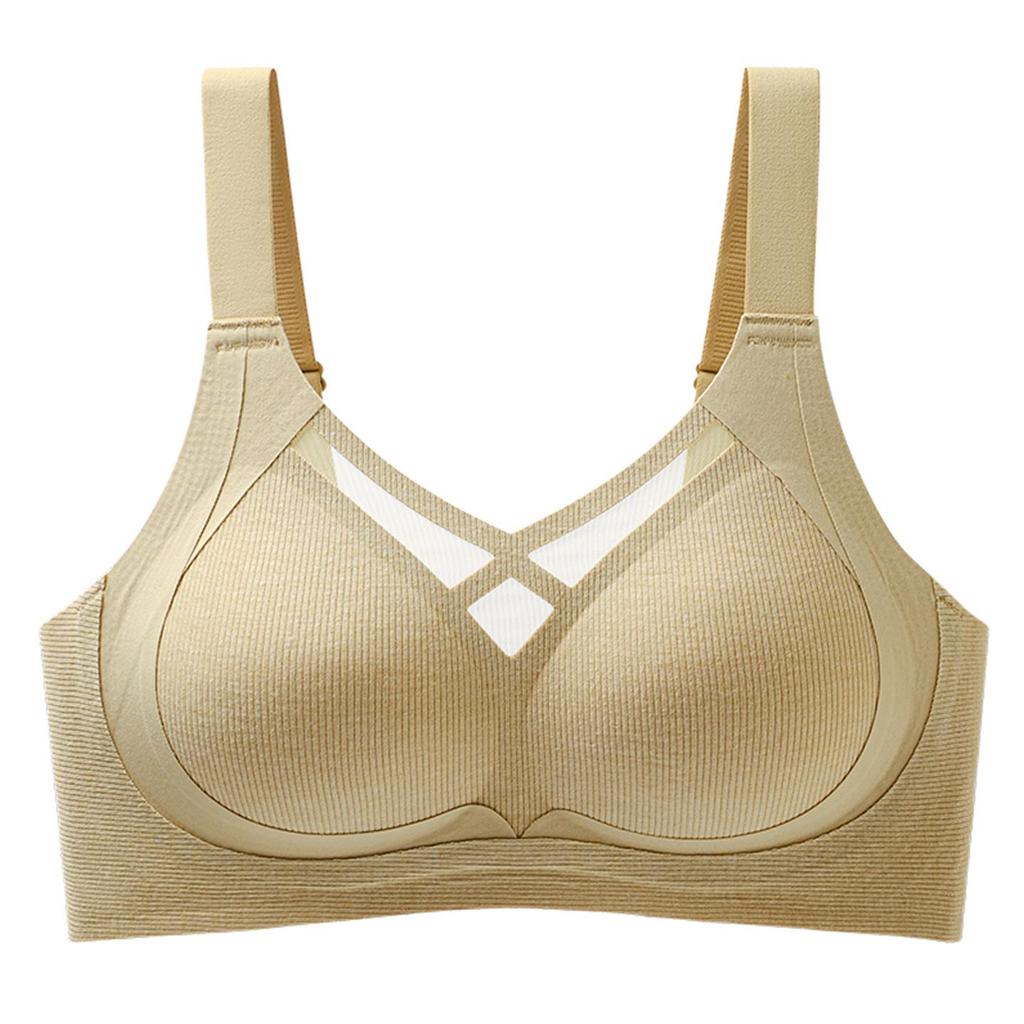 Seamless Wireless Lift & Support Bra for Large Busts - Anti-Sagging, Soft, and Comfortable for Autumn/Winter