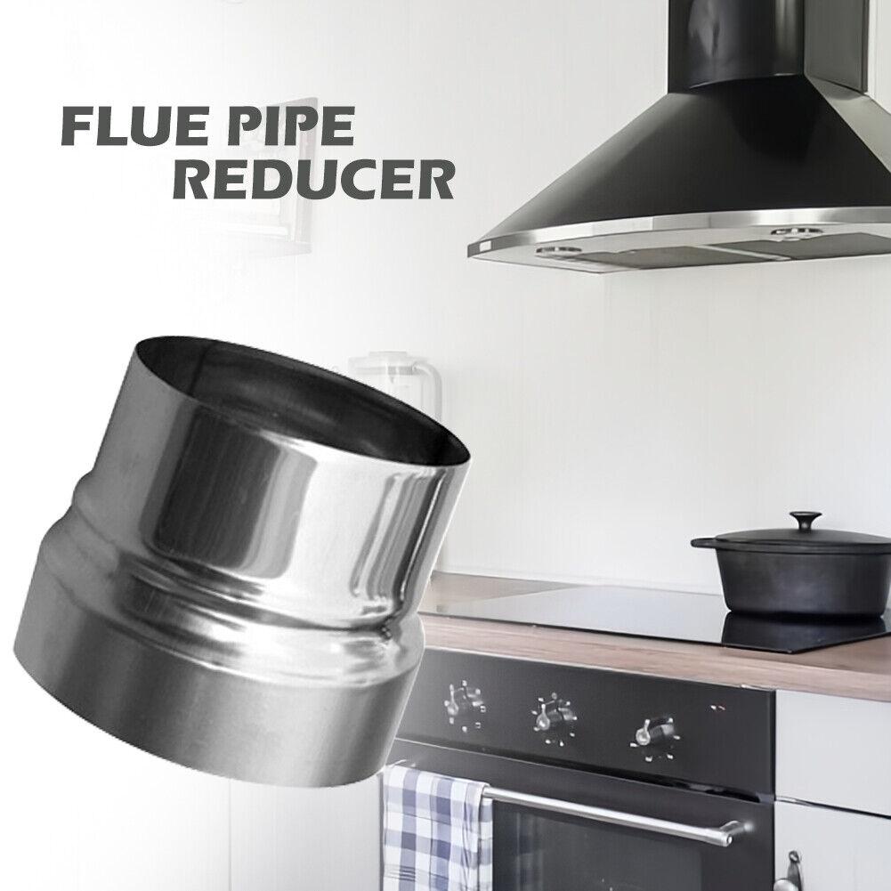 120mm To 100mm Duct Reducer Long-lasting Precise Reduction Size Silver Stainless Steel Heat Resistant Brand-New