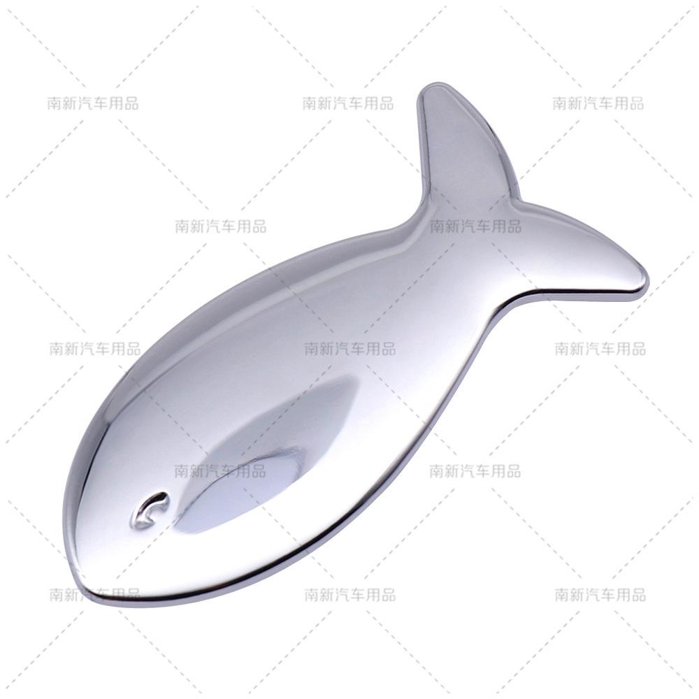 3D Metal Fish Shape Emblem Universal Car Fender Tailgate Personalized Modification Badge