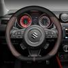 Microfiber Leather Car Steering Wheel Cover, D Shape, 38cm, Sport Auto Accessories, Suzuki Swift 2017 2018 2019, 2020, 2021,2022