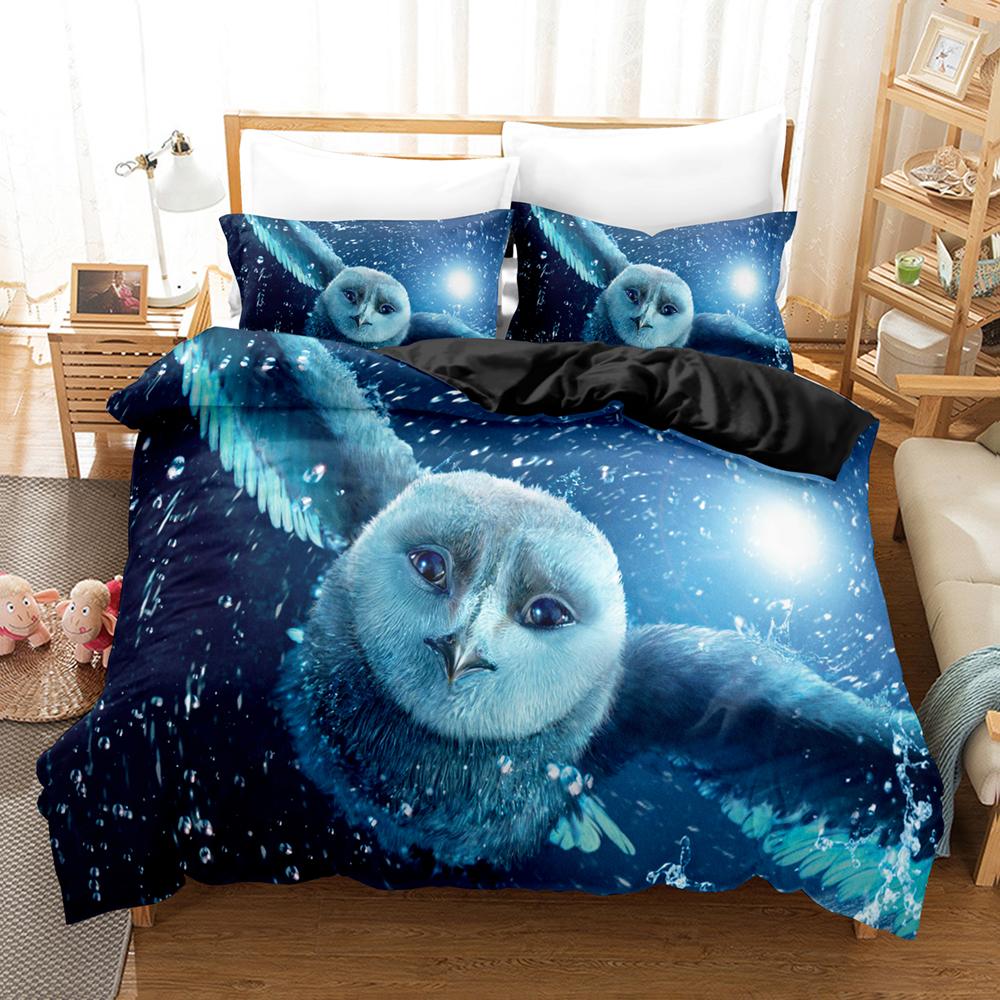Comforter 3Dthe Owl Bedding Sets With Twin Full Queen King Bedclothes