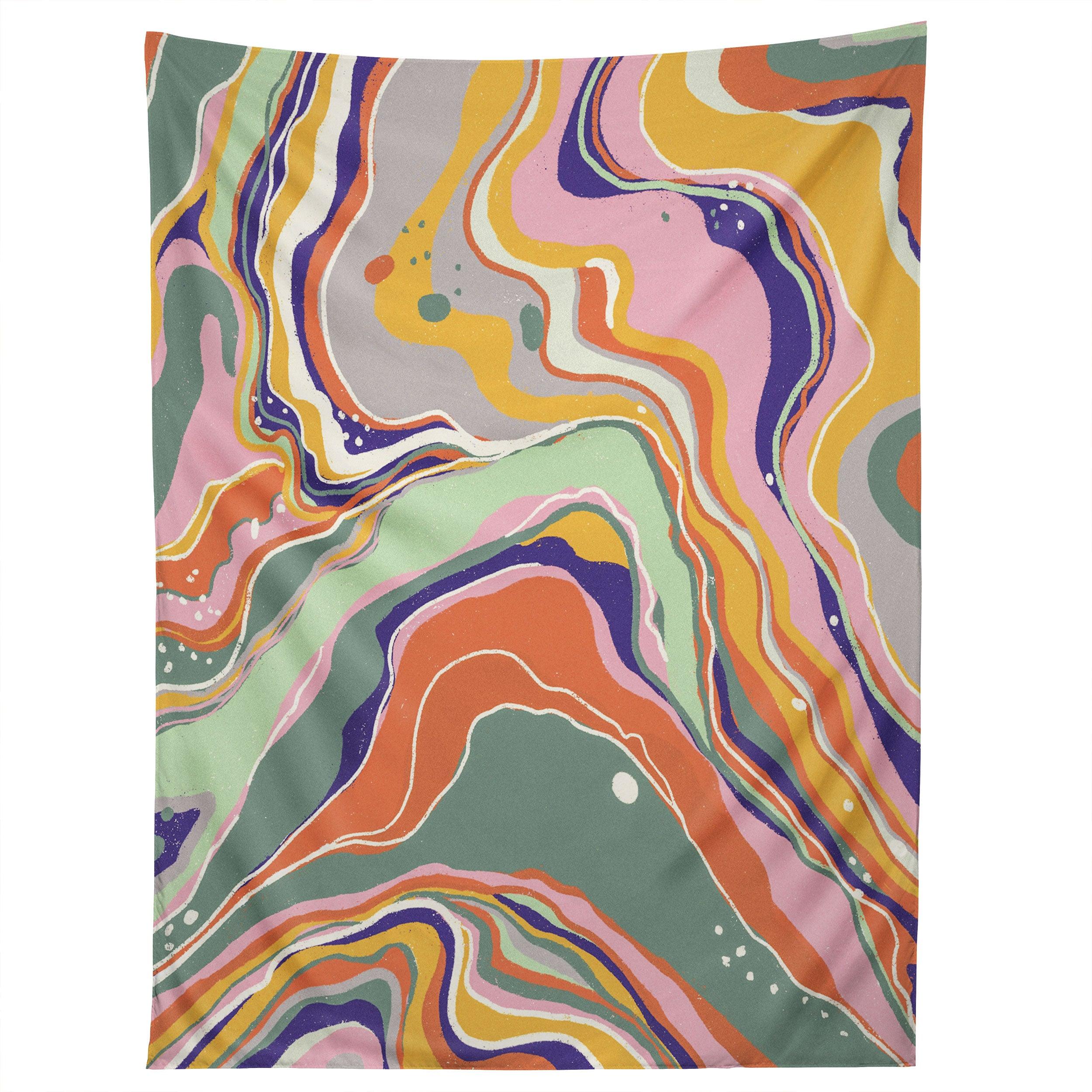 RETRO MARBLE 1 tapestry 75x100