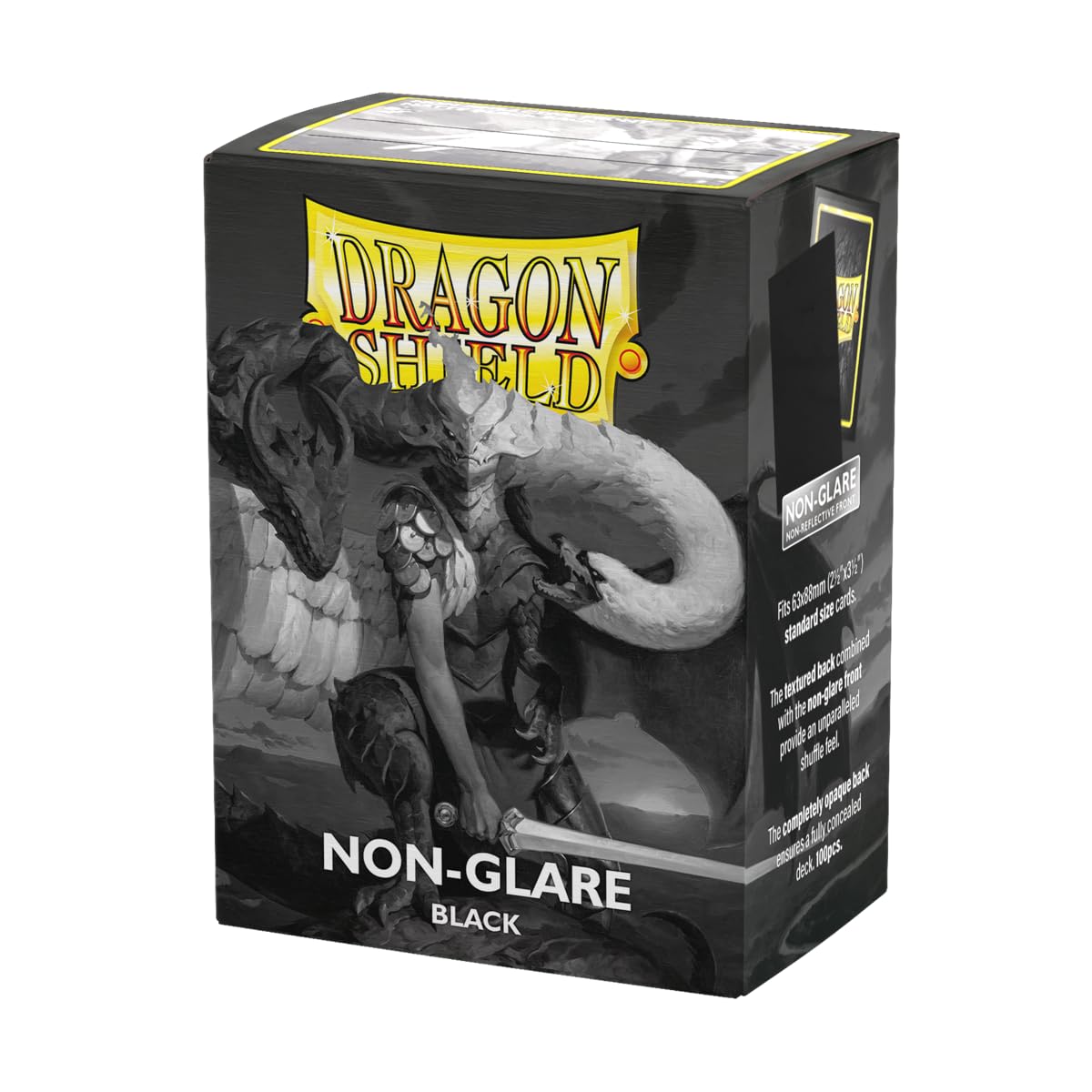 Dragon Shield Card 100 Black Sleeves, Non-Glare Matte, Sleeves, чёрный