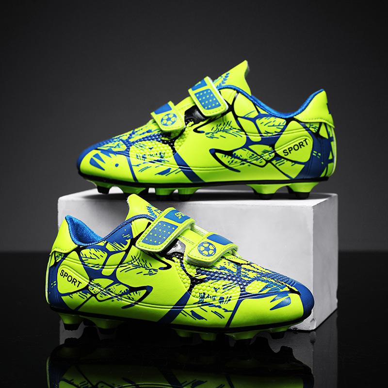 New children's broken nail football shoes tf new primary school students outdoor training non-slip sports football shoes