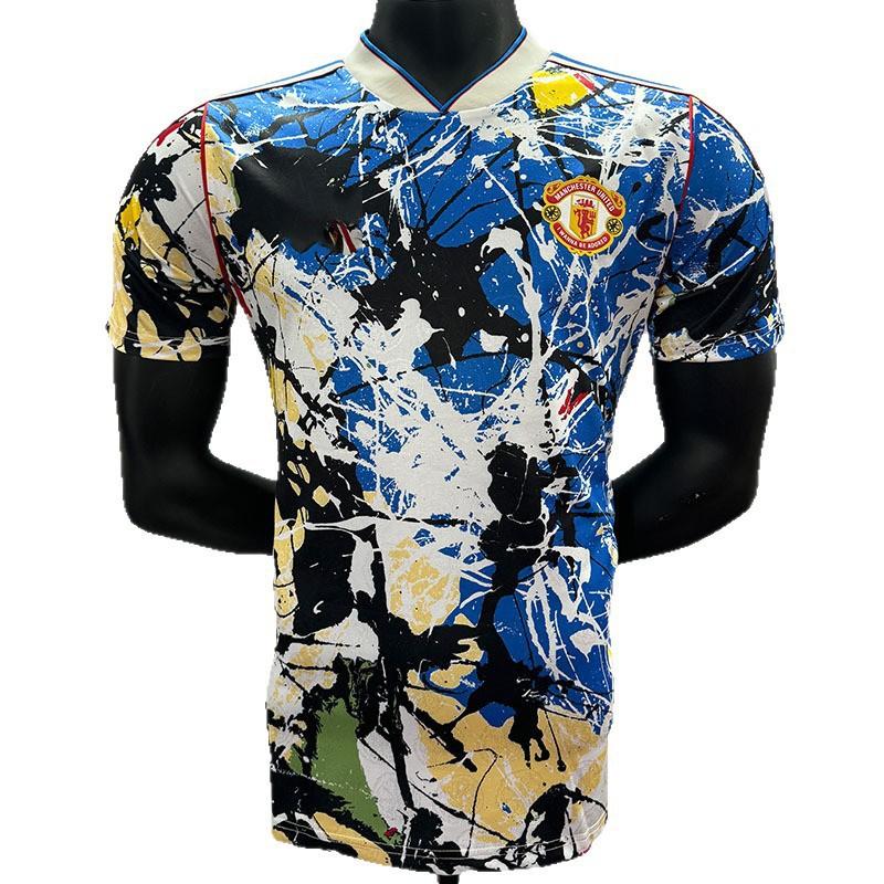 Manchester United Edition Mens Short Sleeve Football Jersey Sport Wear Bamboo Fiber Performance Shirt