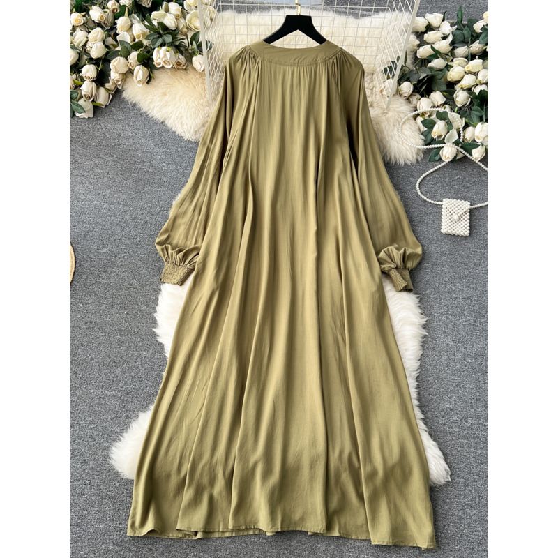 Women's Clothing Chubby Girl Loose Long Ethnic Style Dress