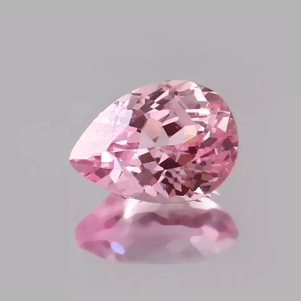 8-10 Ct Natural Amazing Pink Ceylon Sapphire Pear Beautiful Certified Gemstone