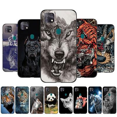 Voor ZTE Blade 20 Smart Case Voor ZTE Blade V2020 vita zwarte tpu case leeuw wolf tijger draak