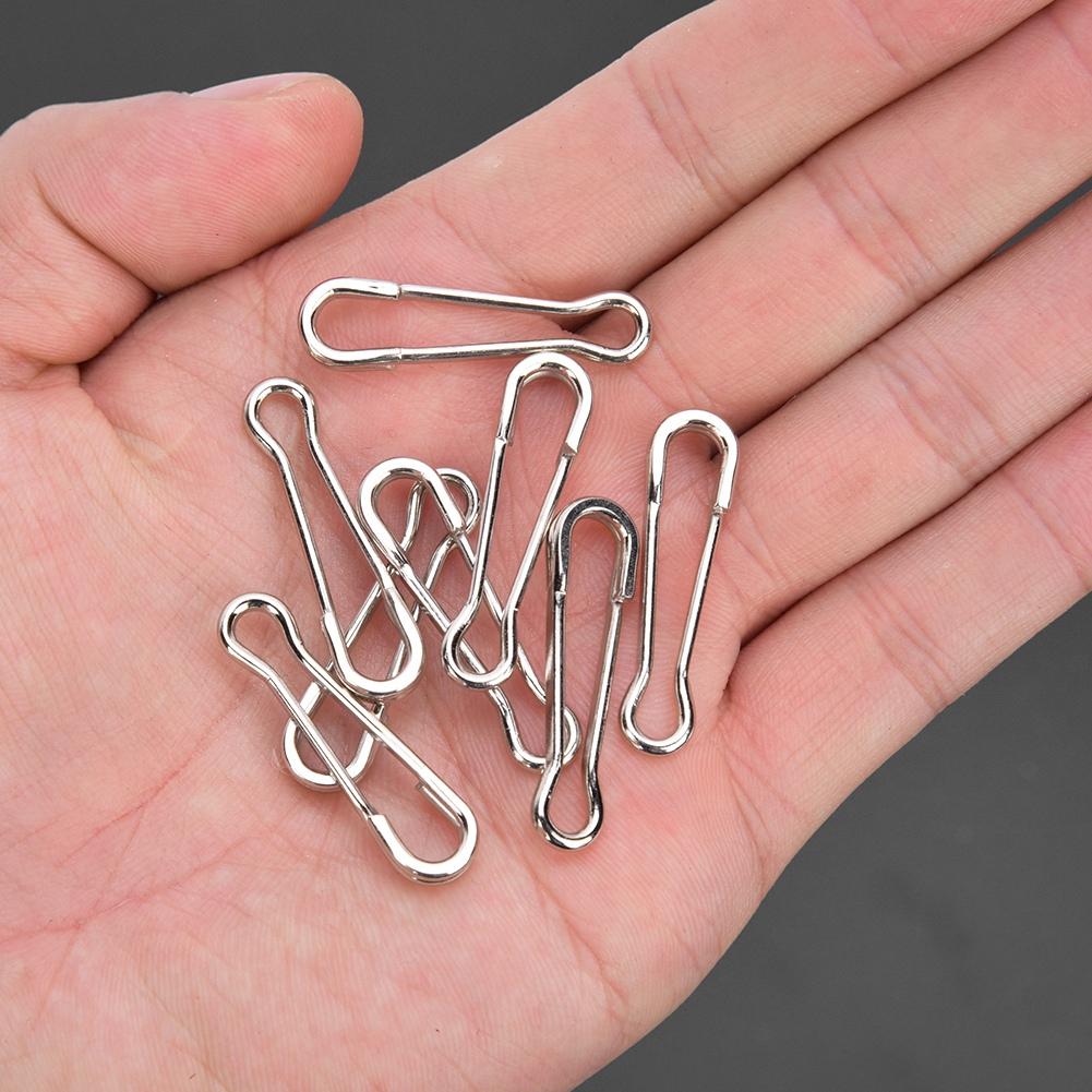20pcs bag Hawaii Clips Stainless Steel Pin Powerful Fast Link Clip Fishing Tackle Interlock Accessories6#