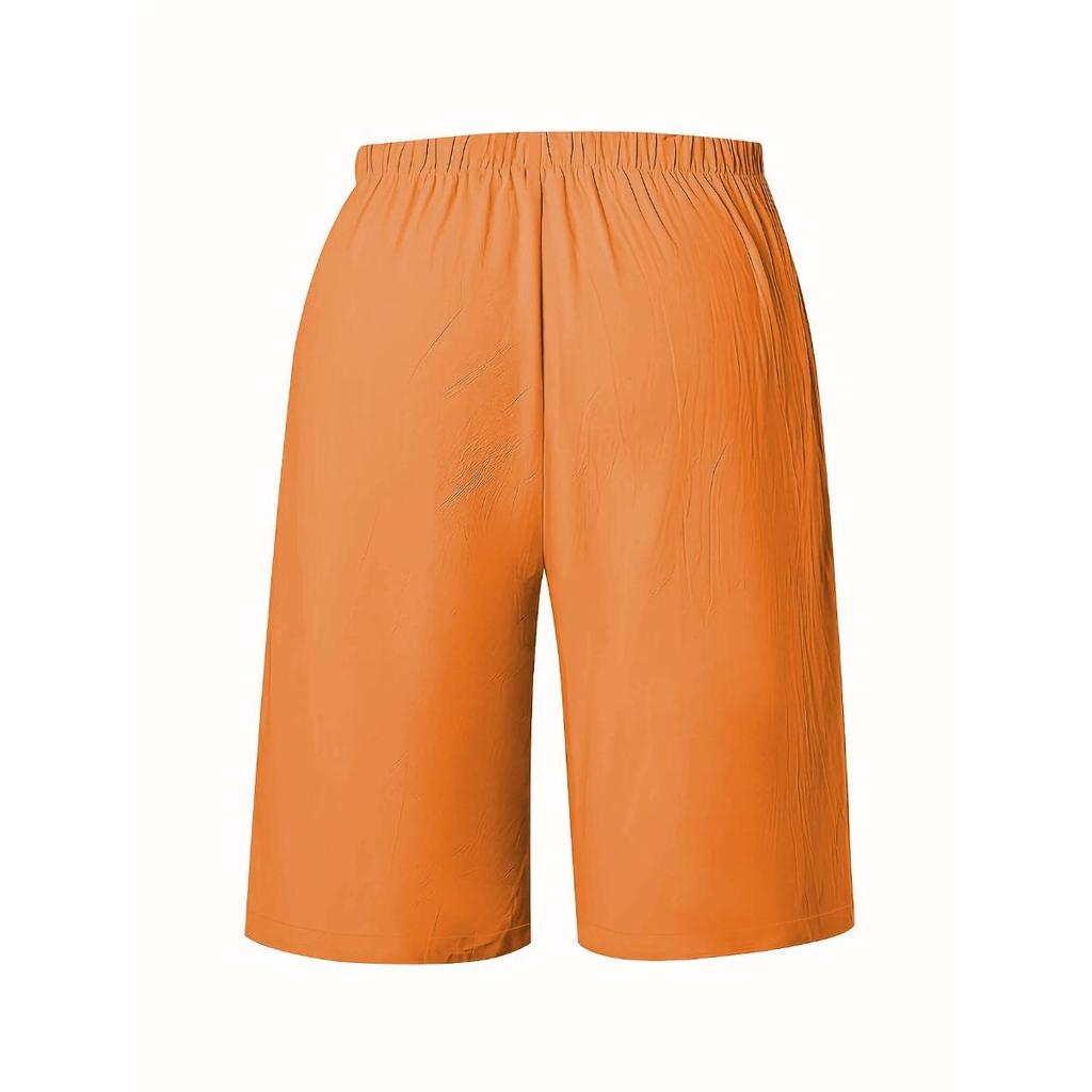 Ladies, Casual Pants, Fashionable, Solid Color, Cropped Pants, Mid Length Pants