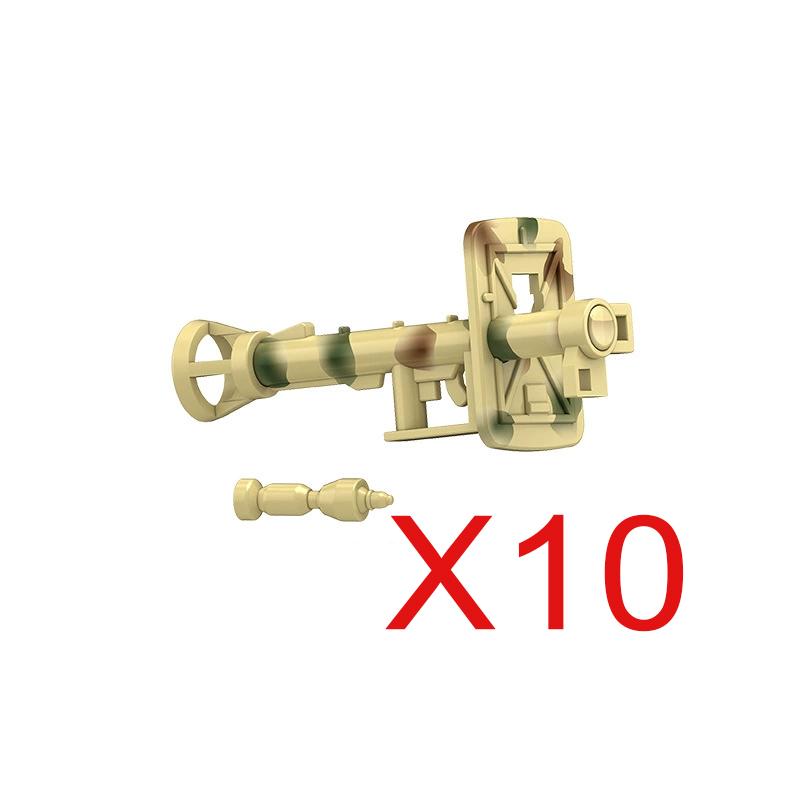 Building Blocks Weapons Accessory Soldier Digital Gift Ninja Sword Mortar Cannon Missile Launcher RPG Toys Mini Brick X006
