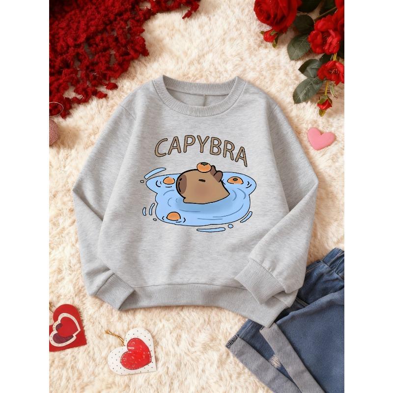 Kids Sweatshirt,Fashionable Print Tops, Perfect As Christmas Gifts,Perfect for Autumn And Winter with Print Casual Warmth