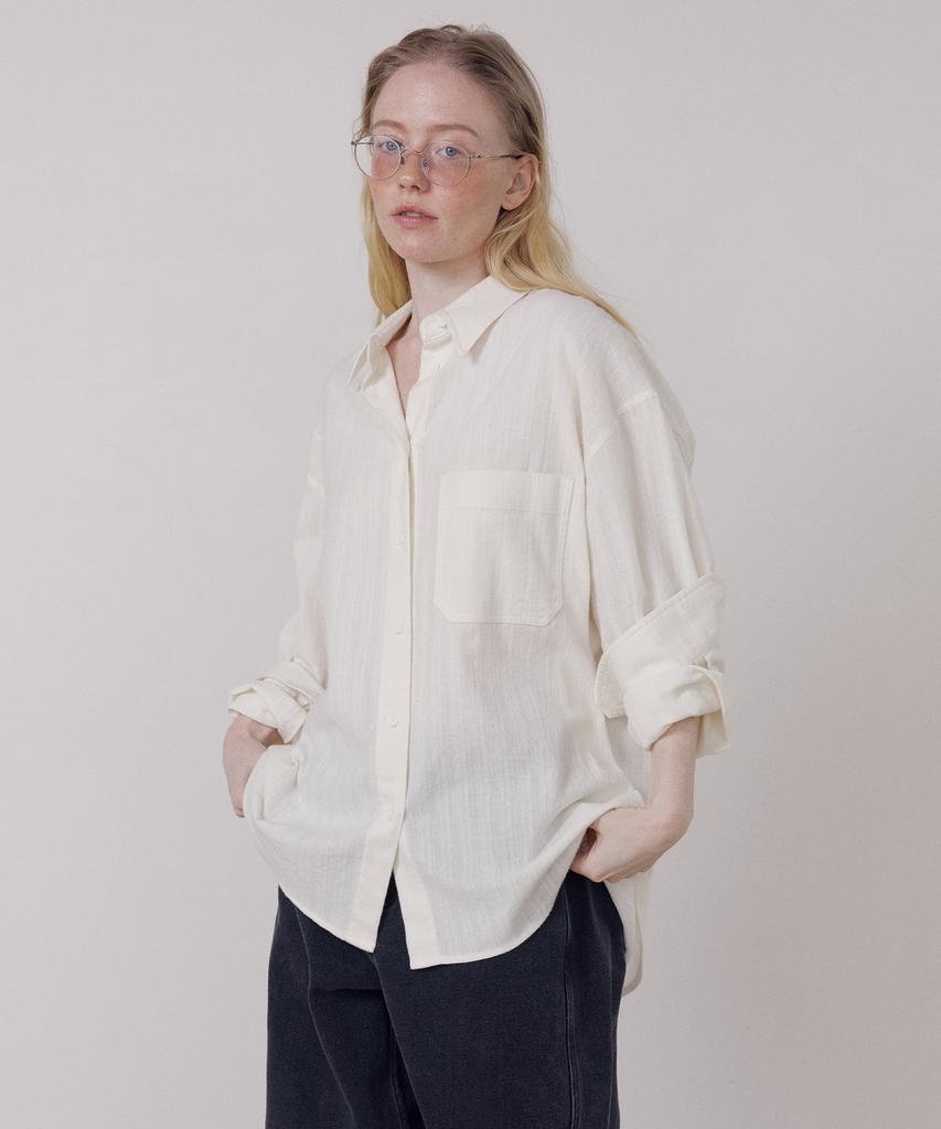 FRITUR Overfit Shirt Ivory_F261Sh05