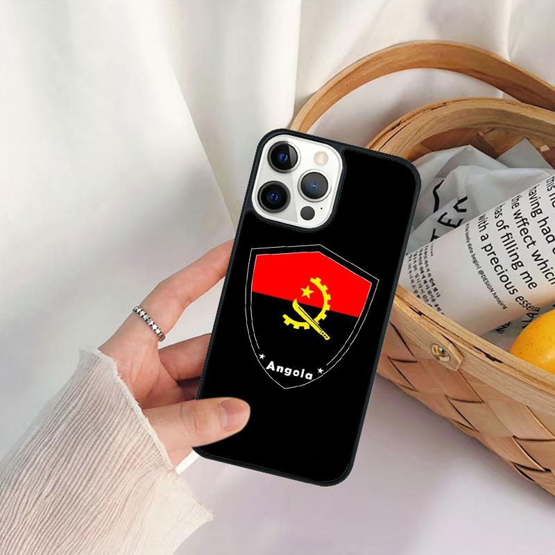 Angola Flag Phone Case For iPhone 17 Air 16 15 14 11 12 13 Pro  MAX Plus coque Cover Shell
