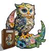 Owl Puzzle Toy Wooden Special-Shaped Puzzle Game Original Decompression Handmade Puzzle