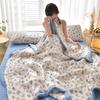 Summer Thin Comforter Soft Air-Conditioned Four Season Comforter Machine Washable Single Double Blanket Ultrasonic Quilted Quilt