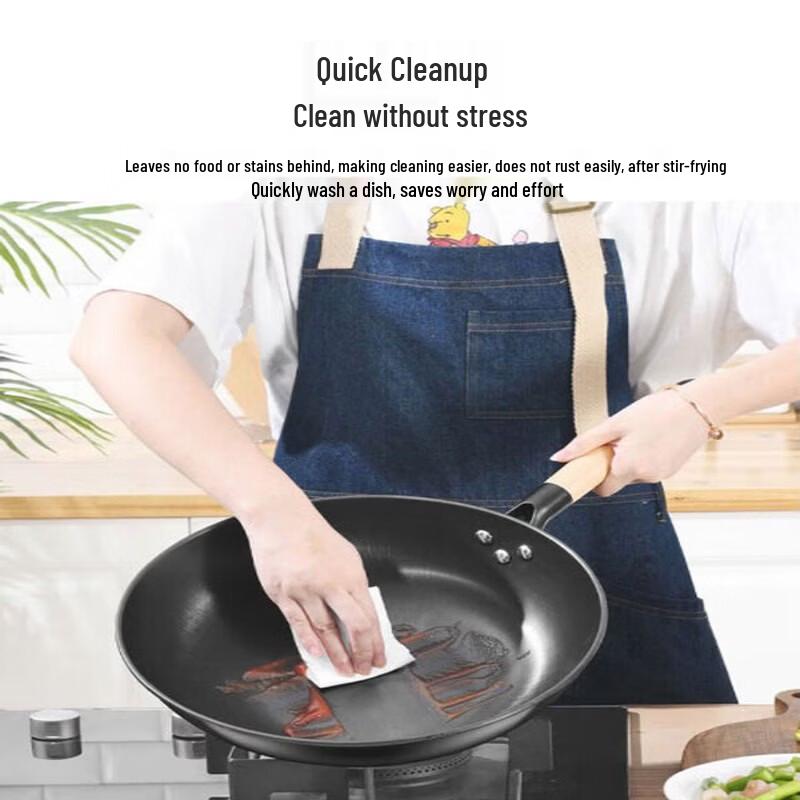 Kangbach 30cm Fine Iron Stir-fry Wok