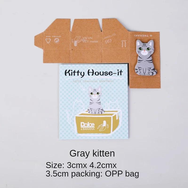 Cartoon Note Book Carton Cat Small Notes Stick N Times Sticky Memo Pads for School Student Cute Stationary Supplies