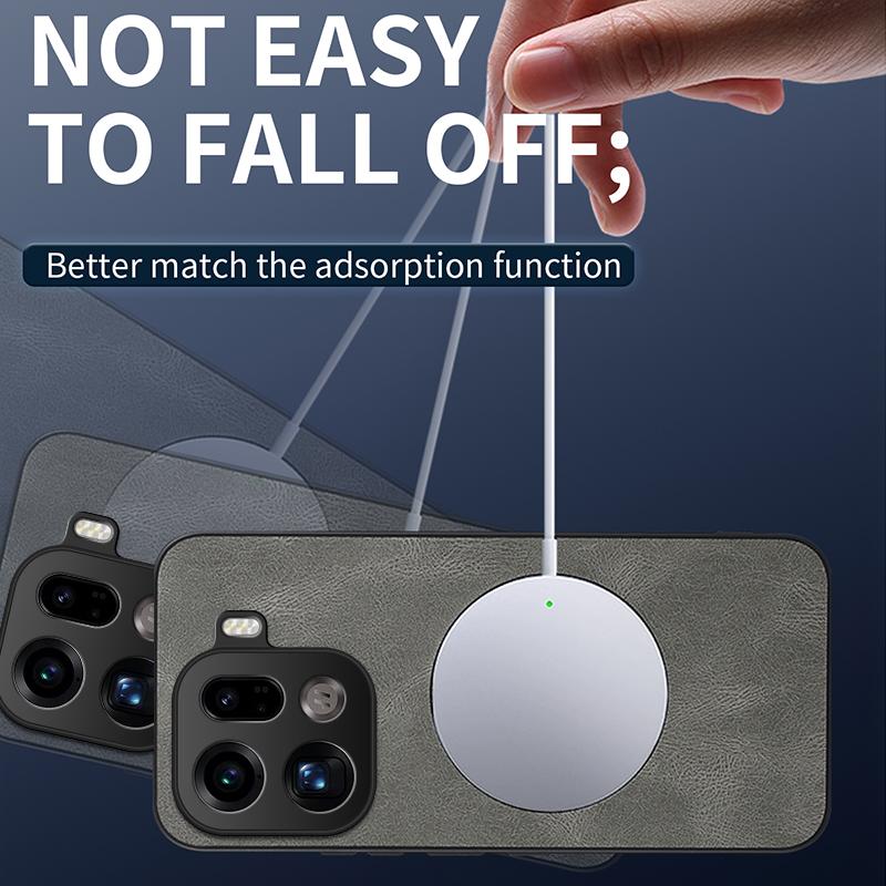 For OPPO Find X9 Pro Luxury Matte Cortex Leather Phone Case For Oppo Find X9 Pro Shockproof Silicone Magnetic Protection Cover