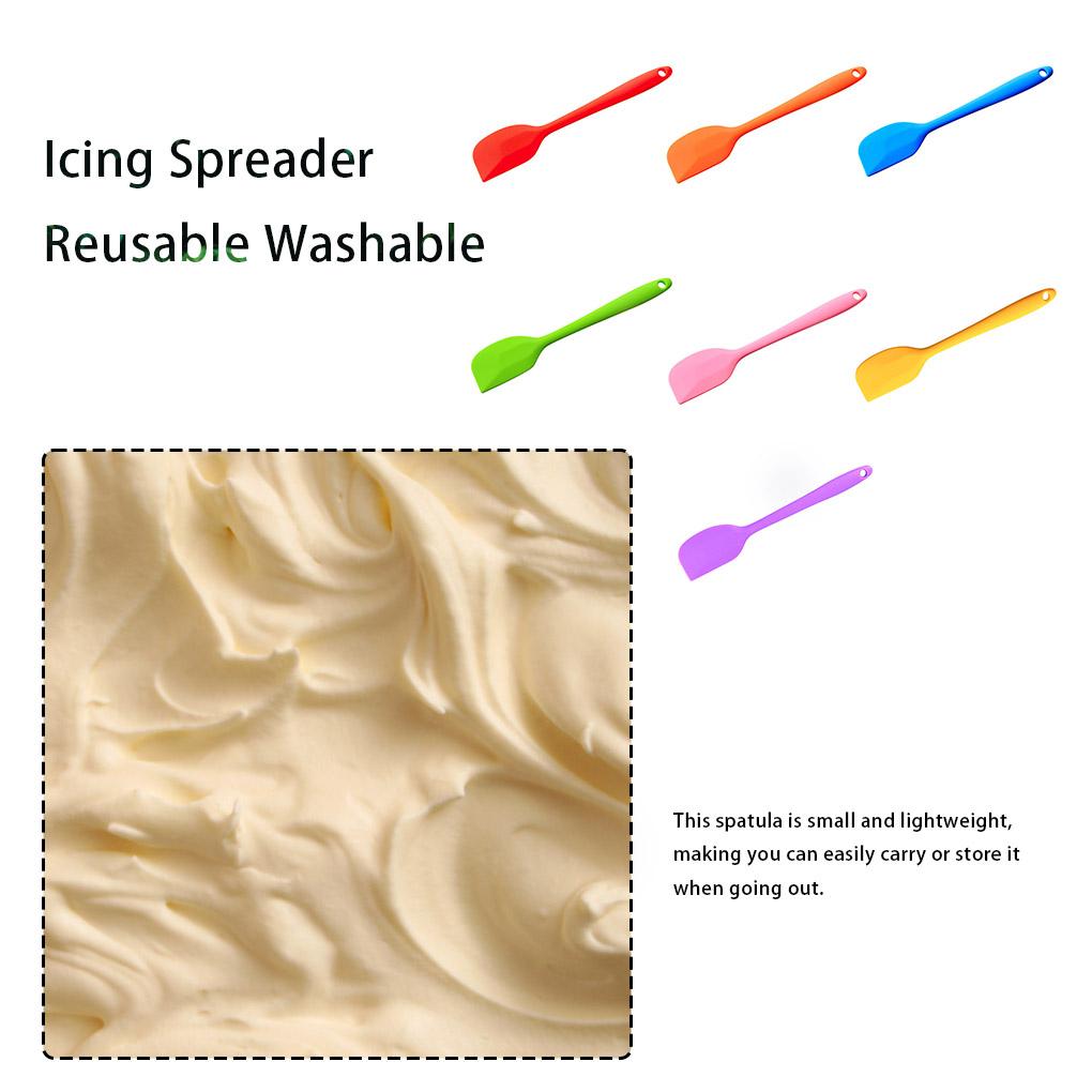 Household Bakery Ergonomic Silicone Spatula Multifunctional Cake Cream Butter Scraper Icing Spreader Baking Tools