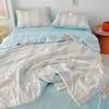 Muji Summer Quilt Set: Class A Pure Cotton Soy Fiber, Machine Washable, All-Cotton Air Conditioning Quilts (4-Piece)