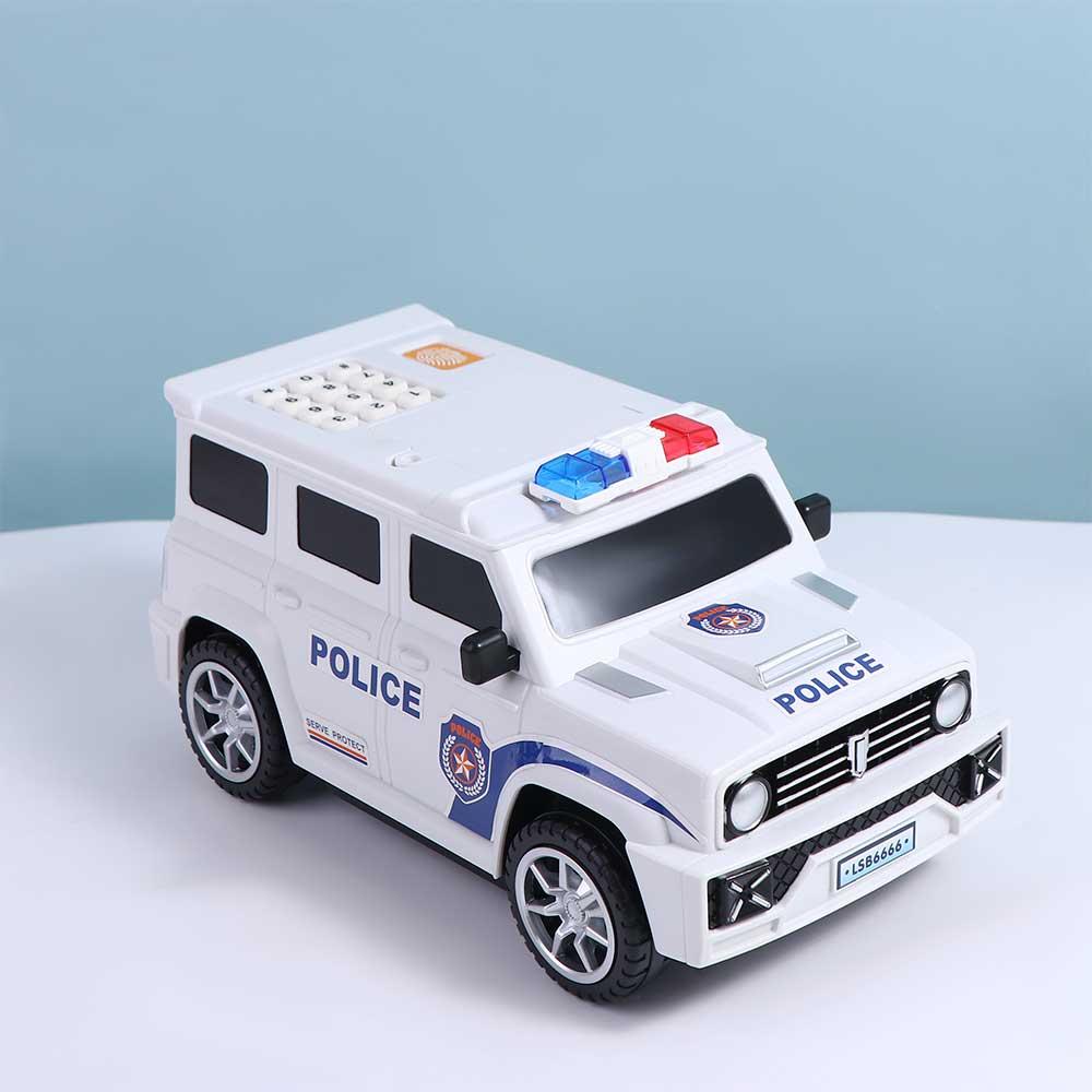 Children Toys Fingerprint Password Password Atm Save Money Swat Car Model Money Saving Box Cash Box Car Model Piggy Bank