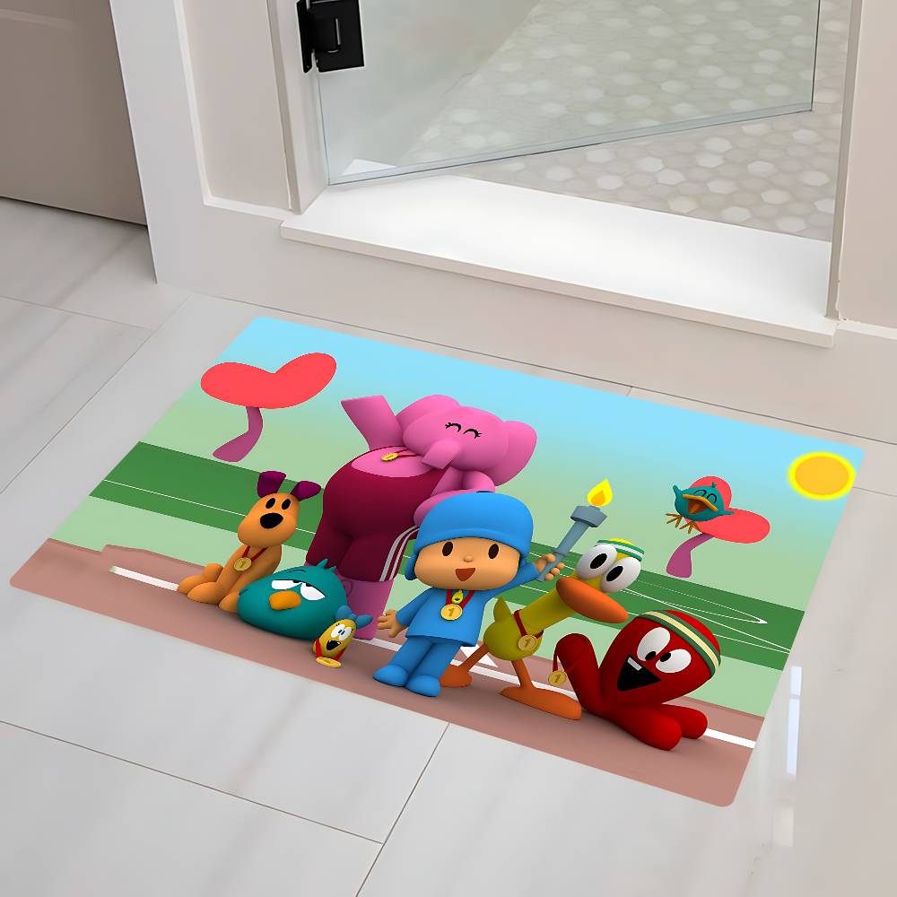 

Cartoon P-PocoyoS Room Mats Washable Non-Slip Living Room Sofa Chairs Area Mat Kitchen Alfombra 40x60 cm