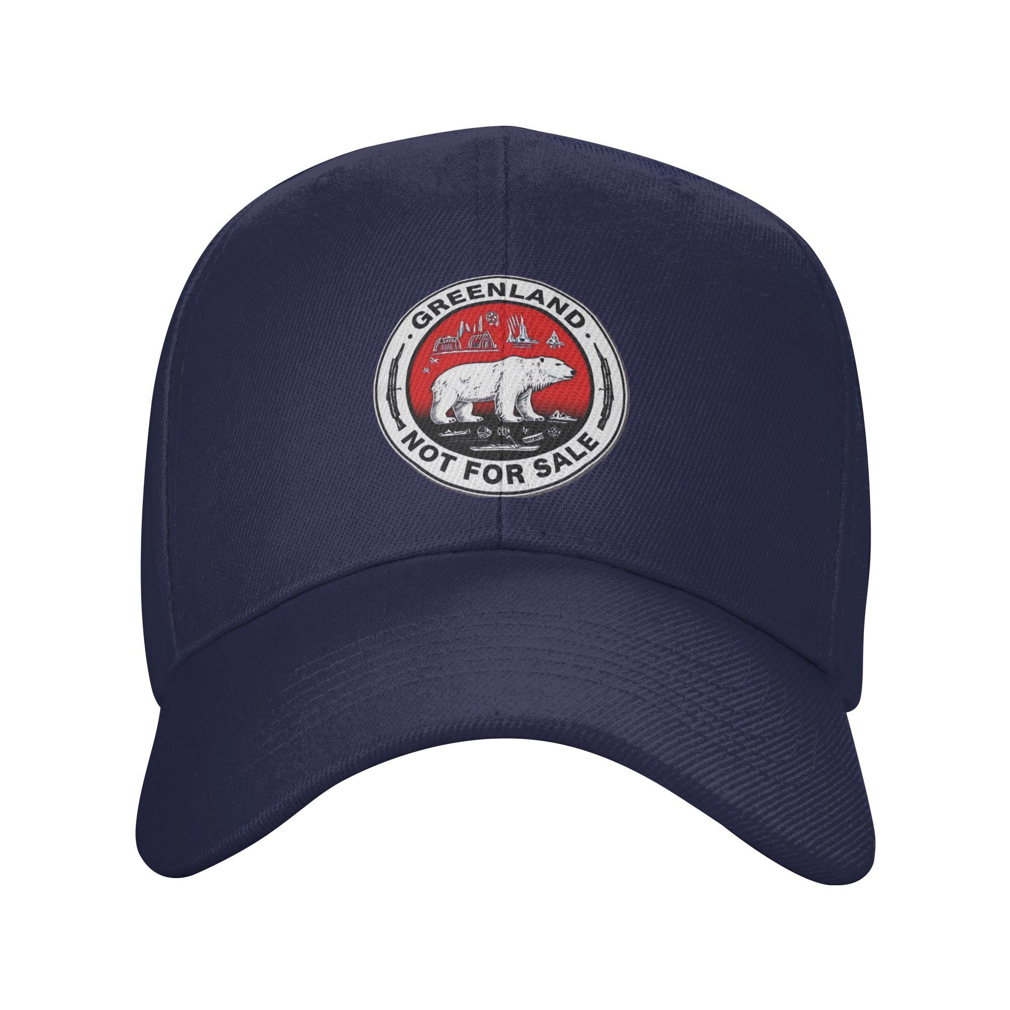

Greenland Not For Sale Bear Logo Sun Baseball Cap Summer Unisex-Teens Trucker Hat Sunscreen Trendy Tennis Skate Baseball Caps One Size