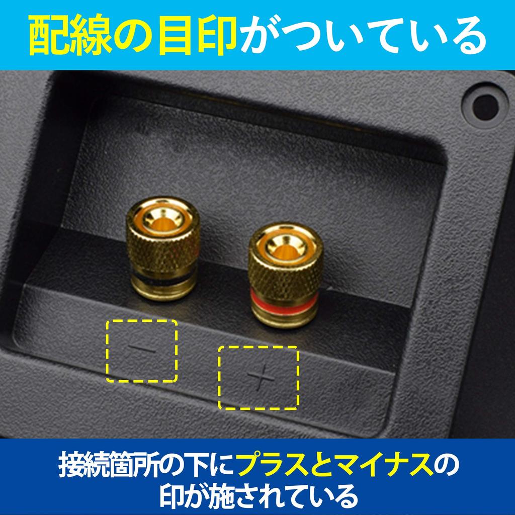 HAMILO Speaker Terminal Flush Rectangular Set of 4 Box, Mount, Connector, Universal,