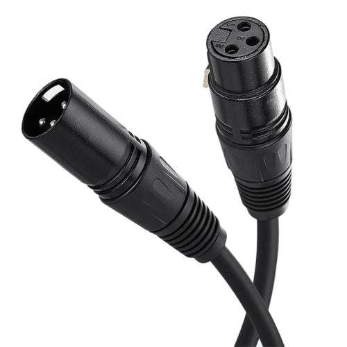 XLR Microphone Cable, Canon Cable, Microphone Extension, Male to Female, XLR Balanced Connection, for Microphone Recording, Compatible with Condenser