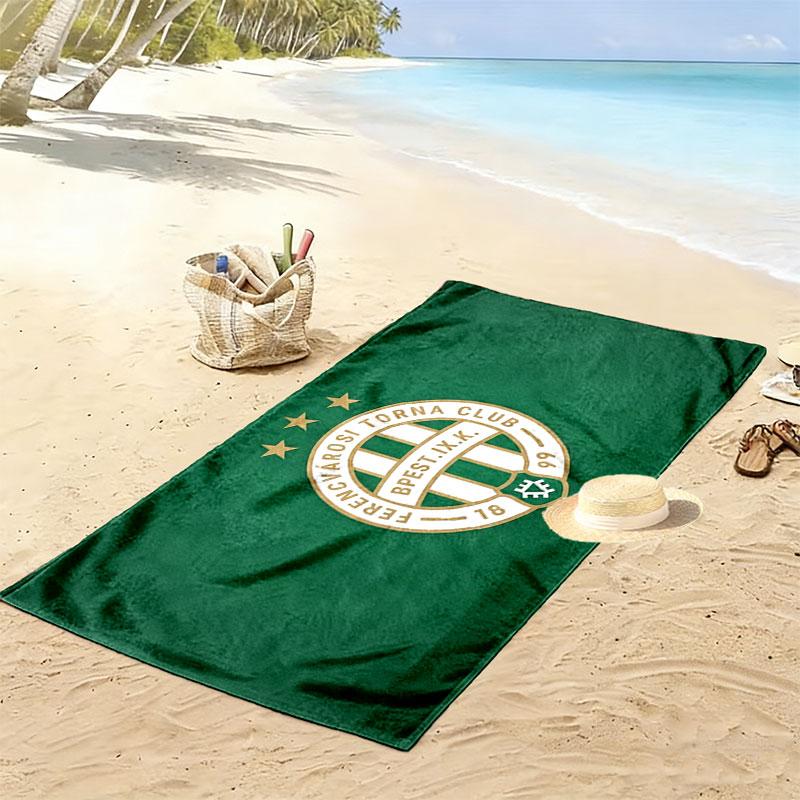 Ferencvárosi Torna Club Print Beach Towel, Large Soft Quick Dry Towel for Beach Camping Swimming