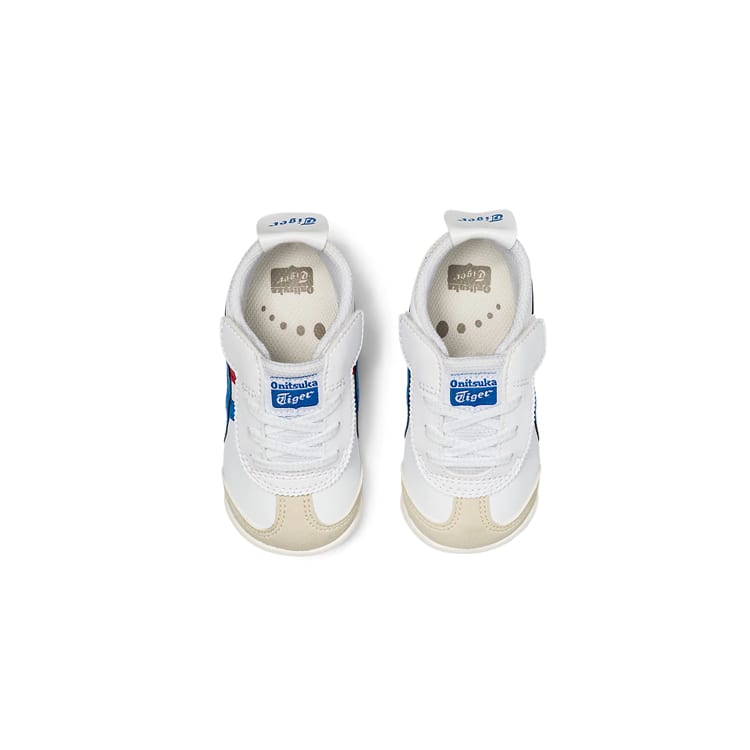 Onitsuka Tiger MEXICO 66 Athleisure Slip Resistant Cushioning Breathable Low top Toddler Shoes Blue Red White 1184A074-100