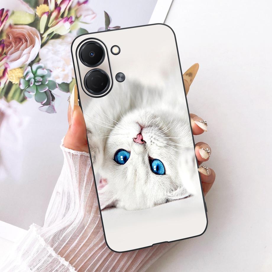 

For Tecno Spark GO 3 KN3 Phone Case Soft Matte Silicone Cover Butterfly Dragon Cat Floral Design Bumper On Saprkgo GO3 Fundas Tecno Spark GO 3 KN3