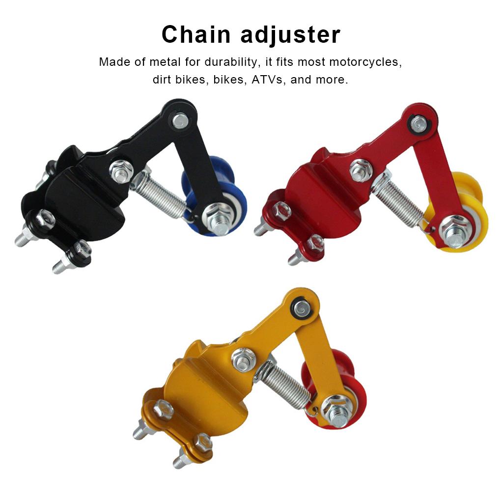Motorcycle Pulley Chain TENSIONE Adjuster Modified Tensor Regulator Universal Roller Tool Practical Portable Black