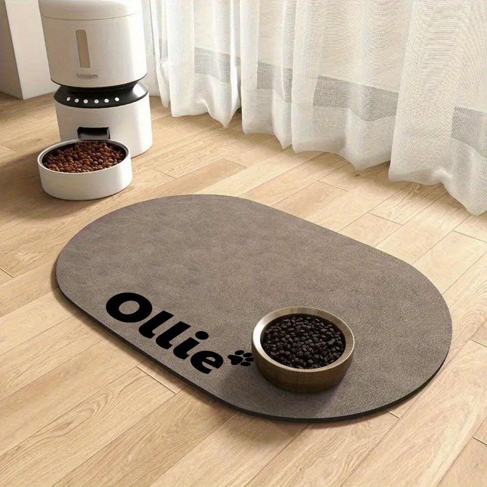 1pc Non-Slip Diatom Mud, Prevents Clutter In Watering Areas, Indoor Use,No Wash Pad,Minimalist Design,Ideal Gift for Pet Owners
