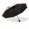 1pc Maneki Neko Fishes Automatic Umbrella   Auto Open/Close Folding Umbrella with  8 Rib Frame, 3 Fold Compact Umbrella for Men & Women, 137