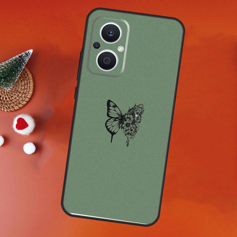 Cute Butterfly Case For OPPO Find X9 X5 X6 X8 Pro OPPO Reno 14F 13F 12F 11F 10 12 13 14 Pro 7 8 Lite Cover